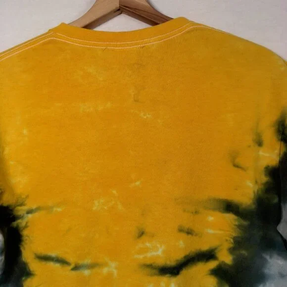 Pittsburgh Pirates Baseball Shirt Medium Gold Black Tie Dye MLB Genuine Hippie - Picture 13 of 14